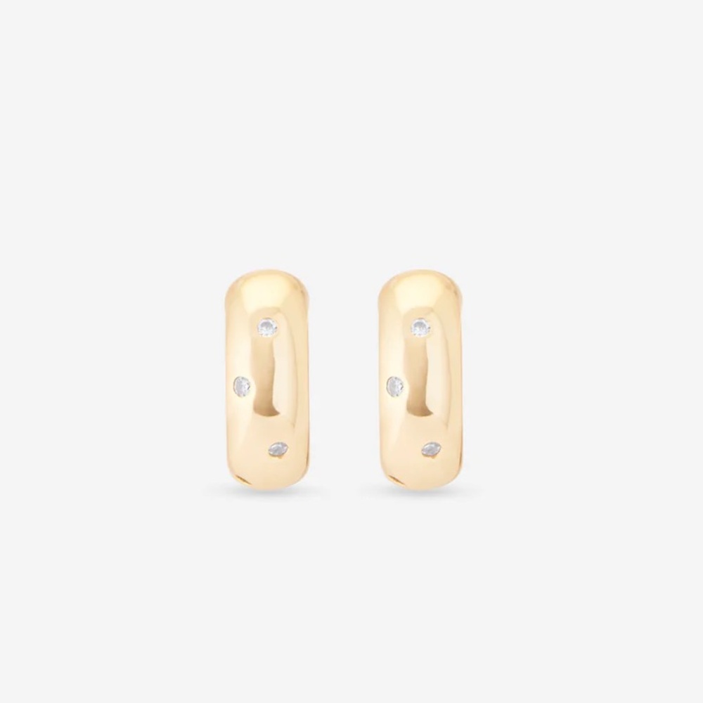 MÉGA Jewlery Dalmatian 14kg huggie earrings